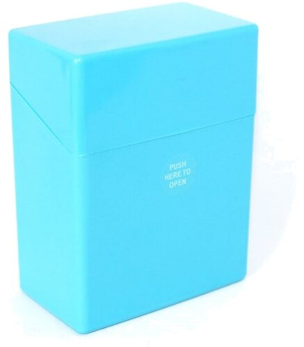 Atomic Zigarettenbox Hellblau für 50 Stück Zigaretten