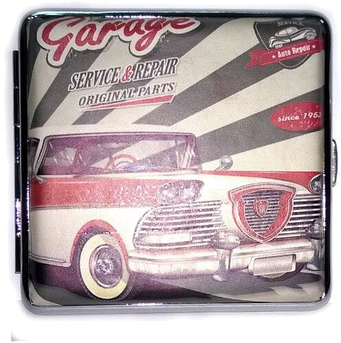Atomic Zigarettenetui Classic Cars Garage Original Parts