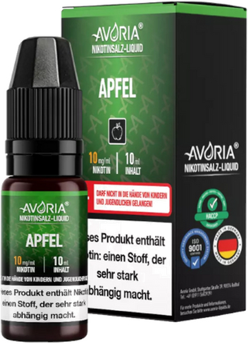 Avoria Nikotinsalz Liquid Apfel 10mg Avoria Nikotinsalz Liquid Apfel 10mg