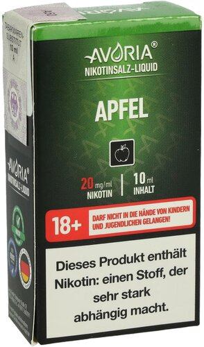 Avoria Nikotinsalz Liquid Apfel 20mg Avoria Nikotinsalz Liquid Apfel 20mg