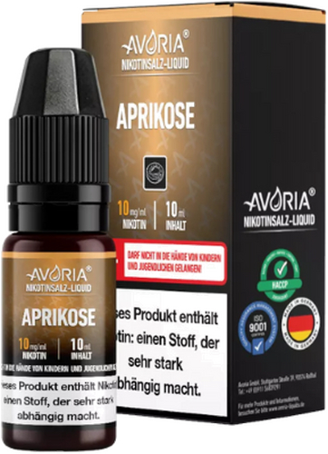 Avoria Nikotinsalz Liquid Aprikose 10mg Avoria Nikotinsalz Liquid Aprikose 10mg