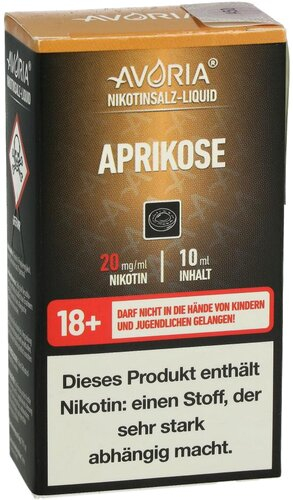 Avoria Nikotinsalz Liquid Aprikose 20mg Avoria Nikotinsalz Liquid Aprikose 20mg
