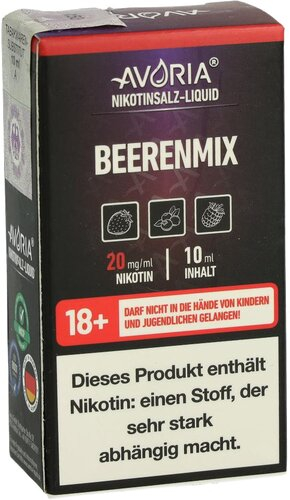 Avoria Nikotinsalz Liquid Beerenmix 20mg Avoria Nikotinsalz Liquid Beerenmix 20mg