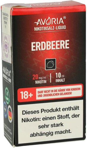 Avoria Nikotinsalz Liquid Erdbeere 20mg Avoria Nikotinsalz Liquid Erdbeere 20mg