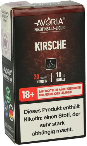 Avoria Nikotinsalz Liquid Kirsche 20mg Avoria Nikotinsalz Liquid Kirsche 20mg