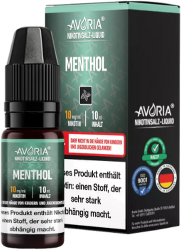 Avoria Nikotinsalz Liquid Menthol 10mg Avoria Nikotinsalz Liquid Menthol 10mg
