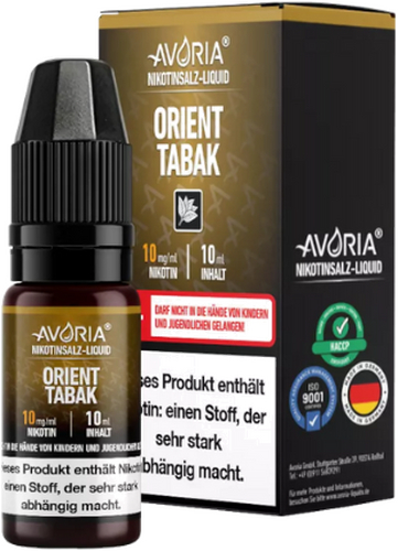 Avoria Nikotinsalz Liquid Orient Tabak 10mg Avoria Nikotinsalz Liquid Orient Tabak 10mg