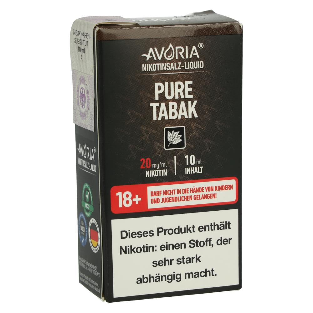 Avoria Nikotinsalz Liquid Pure Tabak 20mg Avoria Nikotinsalz Liquid Pure Tabak 20mg