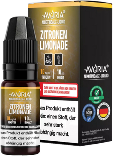 Avoria Nikotinsalz Liquid Zitronen Limonade 10mg