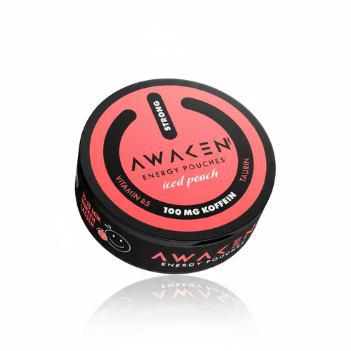 Awaken Energy Pouches Iced Peach 20 Stk.