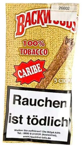 Backwoods Caribe Zigarren (ehem. Wild Rum) 100 % Tobacco