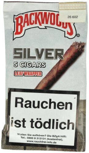 Backwoods Silver 100 % Tobacco 5Stk.