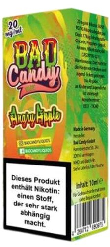 BAD Candy Angry Apple 10mg Nic Salt Liquid