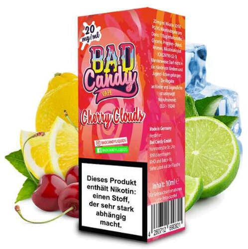 Bad Candy Cherry Clouds 20mg Nic Salt e-Liquid