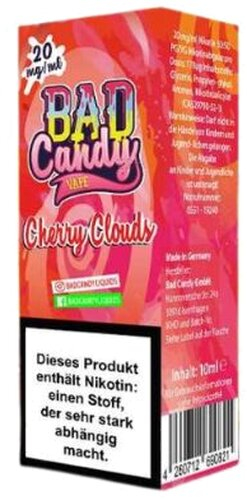 Bad Candy Cherry Clouds 20mg Nic Salt e-Liquid