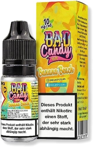Bad Candy Banana Beach 10mg Nic Salt e-Liquid