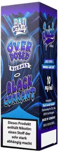 Bad Candy Blackcurrant Nikotinsalzliquid Overdosed 10mg