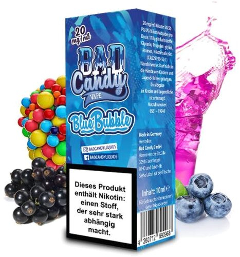 BAD Candy Blue Bubble 10mg Nic Salt Liquid