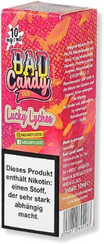 BAD Candy Lucky Lychee 10mg Nic Salt Liquid BAD Candy Lucky Lychee 10mg Nic Salt Liquid