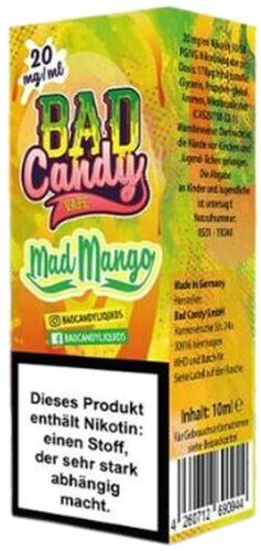 BAD Candy Mad Mango 10mg Nic Salt Liquid