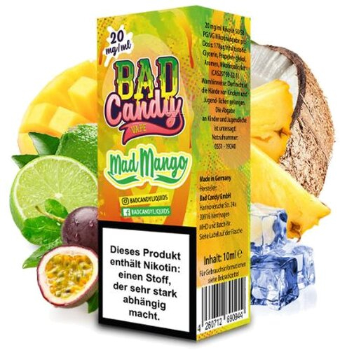 BAD Candy Mad Mango 10mg Nic Salt Liquid