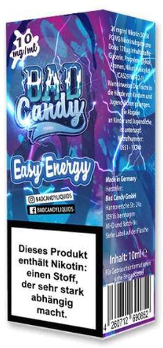 Bad Candy Easy Energy 10mg Nic Salt