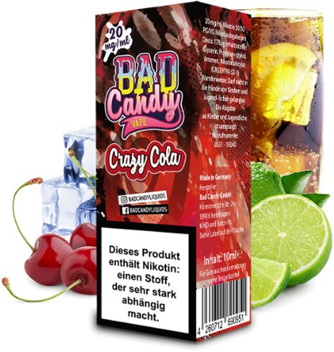 Bad Candy Liquid Crazy Cola 20mg Nic Salt