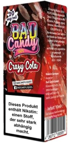Bad Candy Liquid Crazy Cola 20mg Nic Salt