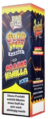 Bad Candy Orange Vanilla Iced Nikotinsalzliquid Overdosed 20mg