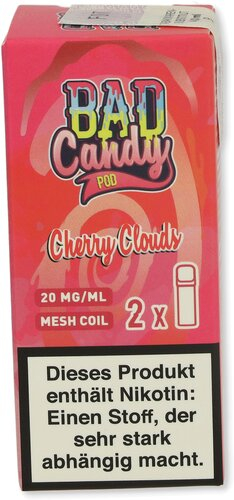 Bad Candy Pod2Go Cherry Clouds 2x2ml   20mg