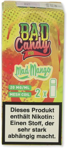 Bad Candy Pod2Go Mad Mango 2x2ml   20mg