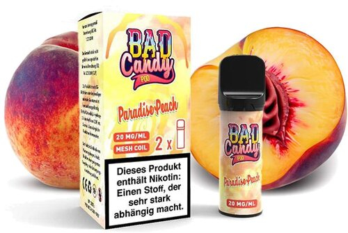 Bad Candy Pod2Go Paradise Peach 2x2ml   20mg