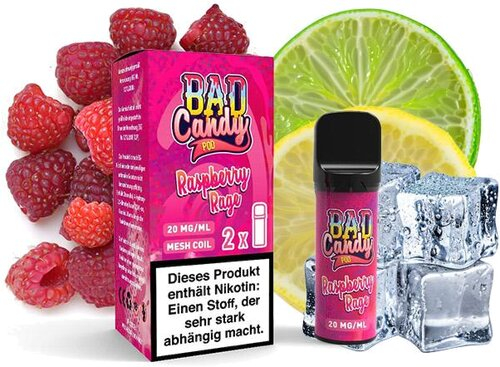Bad Candy Pod2Go Raspberry Rage 2x2ml   20mg
