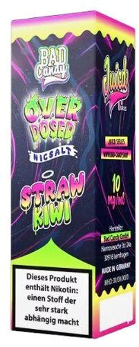 Bad Candy Straw Kiwi Nikotinsalzliquid Overdosed 10mg