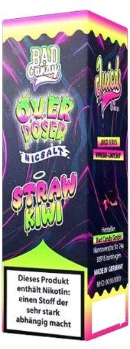 Bad Candy Straw Kiwi Nikotinsalzliquid Overdosed 20mg