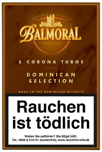 Balmoral Dominican Selection Corona Tubos Zigarren Balmoral Dominican Selection Corona Tubos Zigarren