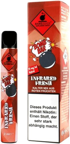 Bang Juice Bomb Bar Infrared Fresh Einweg E-Shisha 20mg Nikotin