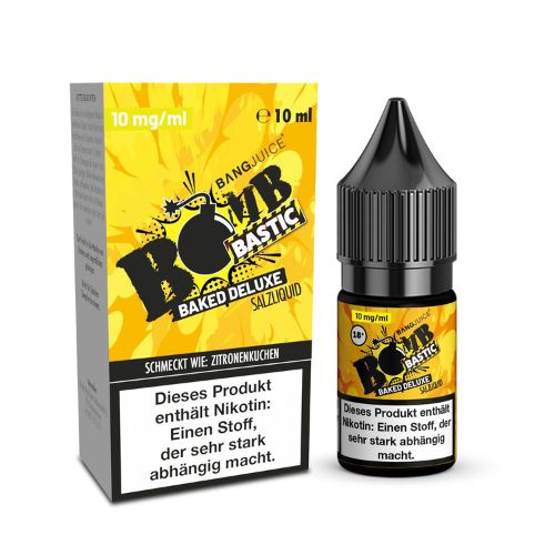 Bang Juice BOMB BASTIC BAKED DELUXE 10mg Nikotin Salz Liquid Bang Juice BOMB BASTIC BAKED DELUXE 10mg Nikotin Salz Liquid