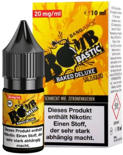 Bang Juice BOMB BASTIC BAKED DELUXE 20mg Nikotin Salz Liquid
