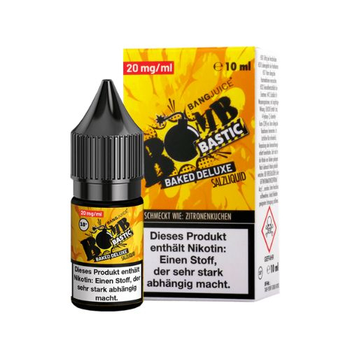 Bang Juice BOMB BASTIC BAKED DELUXE 20mg Nikotin Salz Liquid Bang Juice BOMB BASTIC BAKED DELUXE 20mg Nikotin Salz Liquid