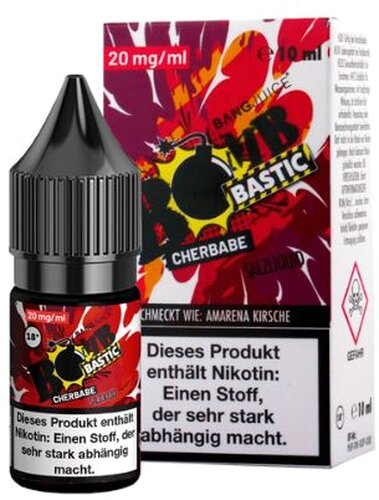 Bang Juice BOMB BASTIC CHERBABE 20mg Nikotin Salz Liquid