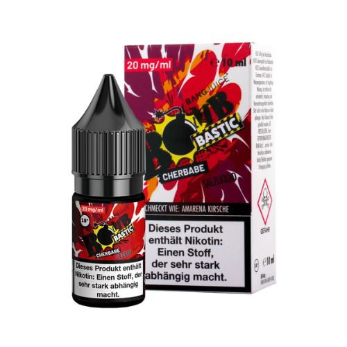 Bang Juice BOMB BASTIC CHERBABE 20mg Nikotin Salz Liquid Bang Juice BOMB BASTIC CHERBABE 20mg Nikotin Salz Liquid