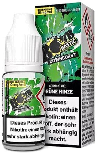 Bang Juice Bomb Bastic Downburst Nikotinsalzliquid 10mg Bang Juice Bomb Bastic Downburst Nikotinsalzliquid 10mg