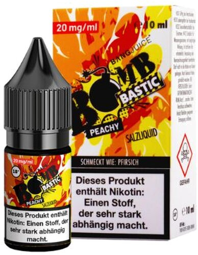 Bang Juice BOMB BASTIC PEACHY 20mg Nikotin Salz Liquid