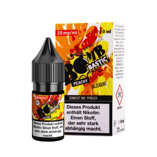 Bang Juice BOMB BASTIC PEACHY 20mg Nikotin Salz Liquid Bang Juice BOMB BASTIC PEACHY 20mg Nikotin Salz Liquid