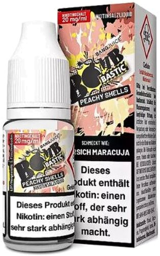 Bang Juice Bomb Bastic Peachy Shells Nikotinsalzliquid 20mg Bang Juice Bomb Bastic Peachy Shells Nikotinsalzliquid 20mg