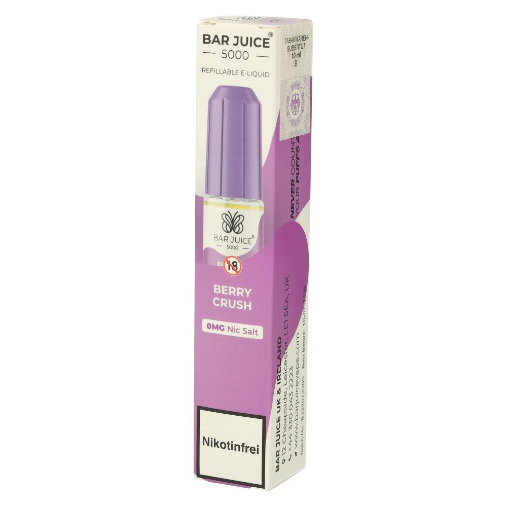 Bar Juice 5000 Nic Salt Liquid Berry Crush 0mg Bar Juice 5000 Nic Salt Liquid Berry Crush 0mg