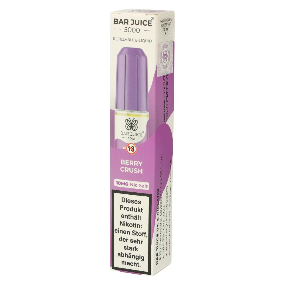 Bar Juice 5000 Nic Salt Liquid Berry Crush 10mg Bar Juice 5000 Nic Salt Liquid Berry Crush 10mg