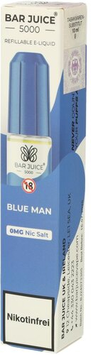 Bar Juice 5000 Nic Salt Liquid Blue Man 0mg Bar Juice 5000 Nic Salt Liquid Blue Man 0mg