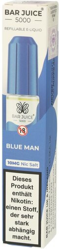 Bar Juice 5000 Nic Salt Liquid Blue Man 10mg Bar Juice 5000 Nic Salt Liquid Blue Man 10mg